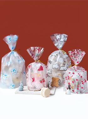 10/20pcs Printed Gift Bags Polka Dots Plastic Candy Bag Chil