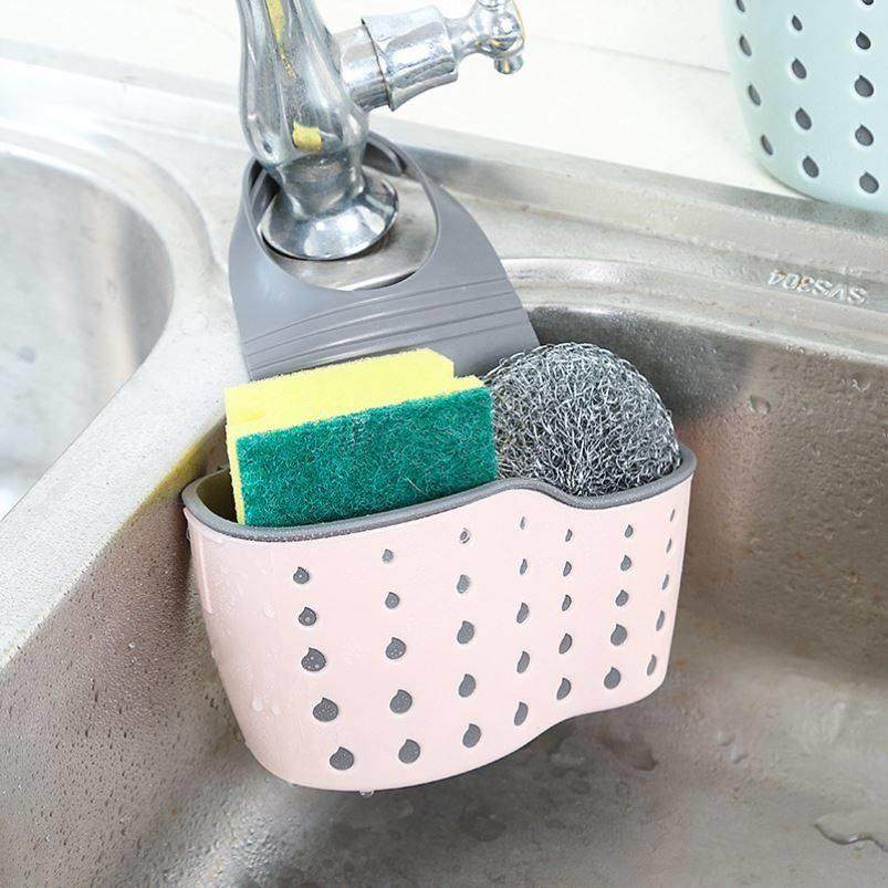 Sink Shelf Soap Sponge Drain Rack Kitchen Organizer Holder