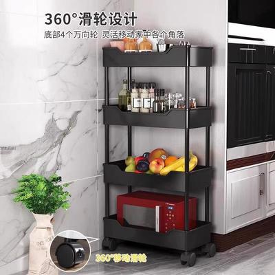 Kitchen storage rack bathroom Shelf Trolley iron shelves
