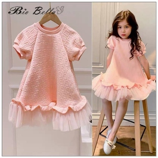 Princess Girls Summer Dress Cotton Tutu Lace Kids 2-9 Years