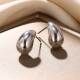 Wome Plated Gold Vintage Drop Color Dome for Chunky Earrings