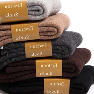 winter socks socks men long wool warm socks for men 5p