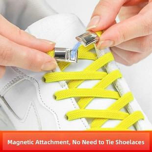 metal shoelace懒人鞋 magnetic lazy 带 buckle Color