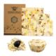 Beeswax0 wrap bee reusable food beeswax wax 3pcs bees wraps