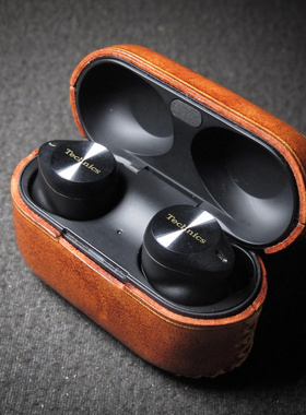 适用于Panasonic/松下 EAH-AZ80松下Technics保护套皮套真皮定制订制图案小众复古个性植鞣皮手工太阳先生