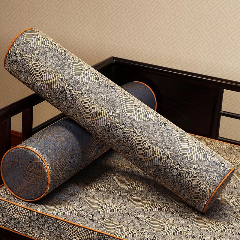 A9L新中式扶手枕客厅沙发长条枕靠垫睡觉靠枕办公室椅护腰夹腿糖