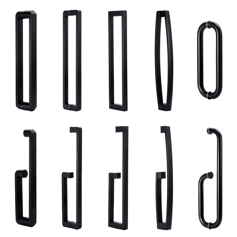 大门玻璃门不锈钢拉手门把手卫生间浴室淋浴房移门拉手L型t型拉手