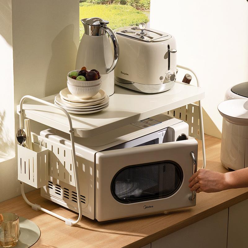 厨房微波炉置物架烤箱架子台面多功能家用电饭煲锅具电器收纳支架