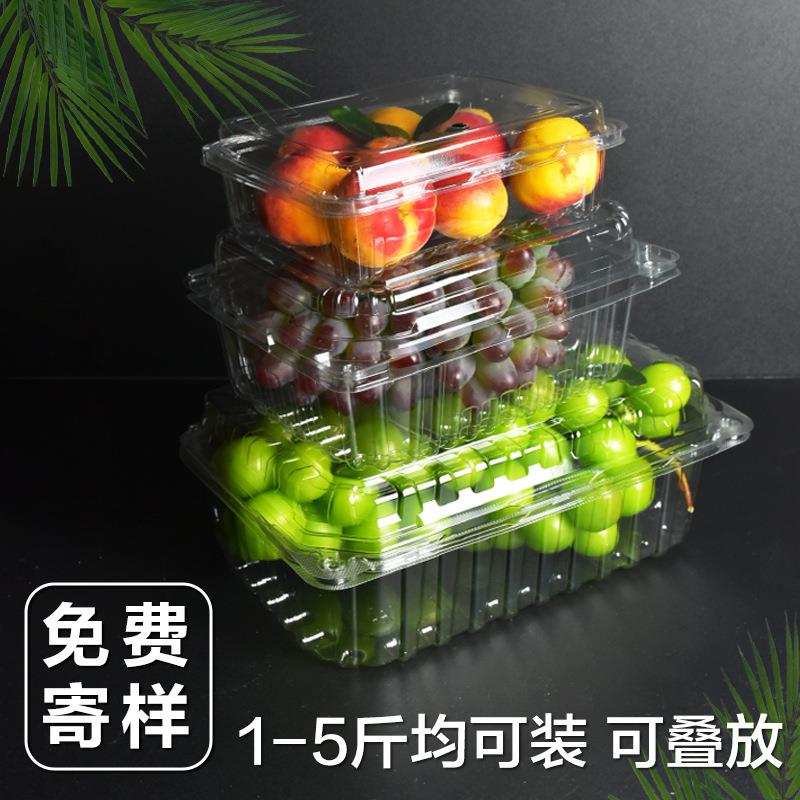 水果盒子一次性带盖打包装盒蔬菜生鲜打包盒外出沙拉吸塑料盒