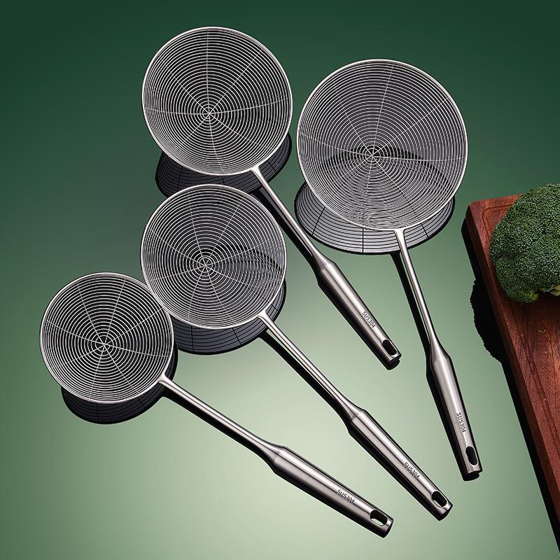 304不锈钢漏勺火锅勺滤油线漏火锅店实用捞面家用厨房工具