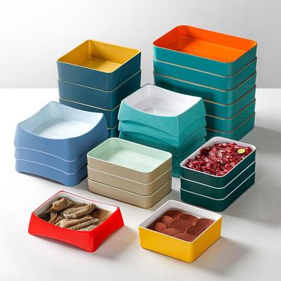 密胺餐具盘子商用串串火锅店配菜餐盘仿瓷可叠加烤肉盘自助选菜盘