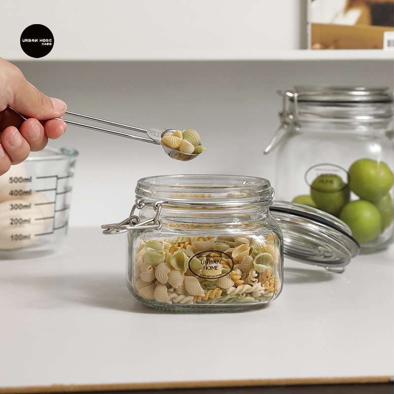 食品级别杂粮药材茶叶玻璃密封罐
