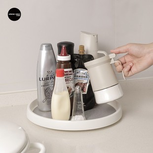 尤本家居旋转调料置物架多功能厨房台面油盐酱醋调料瓶收纳架转盘