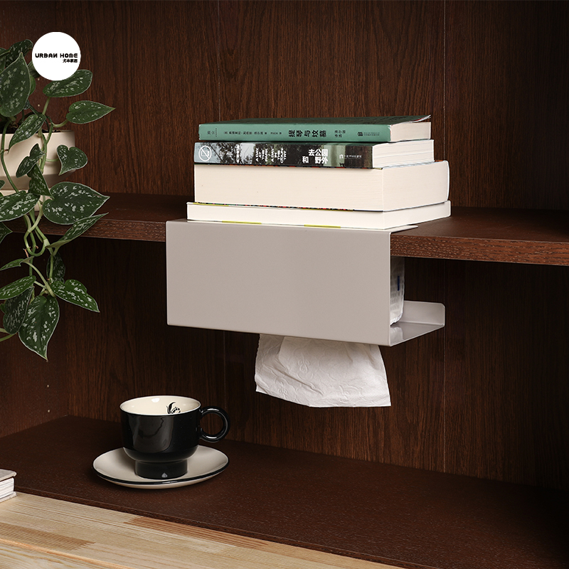 纸巾盒倒挂式厨房专用免打孔