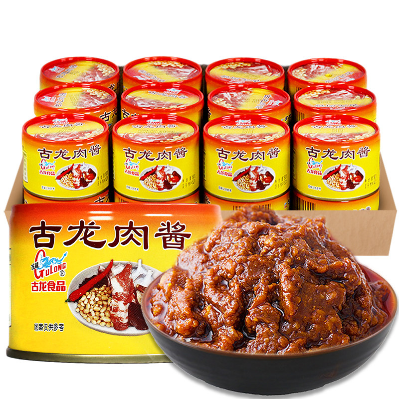 180g*24罐古龙肉酱下饭菜拌饭拌面蘸料调味料火锅意大利面香菇酱