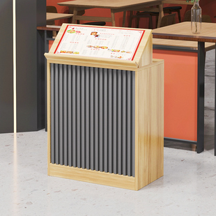 小型前台桌接待台迎宾台饭厅咨 咨询台引导台餐饮店门口导购台咨