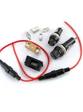 5*20保险丝玻璃管熔断器A03-B3/MF528/6*30FUSE保险丝座带线BLX-A