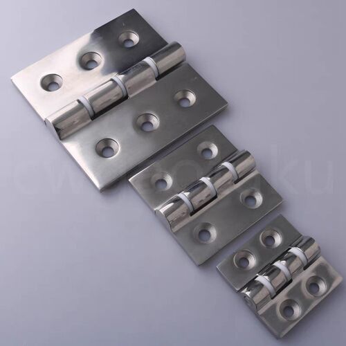 304不锈钢重型合页HFB23/24-50/65/75/100蝶形铰炼 轴部带POM衬套