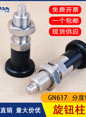 旋钮柱塞GN617分度销复位型定位销弹簧不锈钢自锁型PXYK/SXPK/PXK
