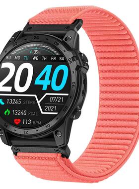 适用 Garmin佳明fenix7s/6s/8s/6spro/5S/5Splus/mk2s手表带原野山地纹尼龙编织表带飞耐时6运动表带腕带6X潮