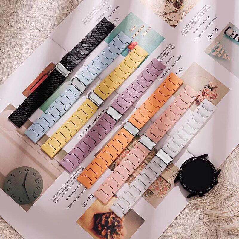 适用华为GT6GT5 41mm手表表带gt4pro新款fit43运动透气gt3/2腕带18小众荣耀watch54高级男女夏时尚