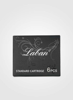 Laban/劳彭 原装墨囊墨水胆钢笔替芯黑色皇家蓝色非碳素欧标