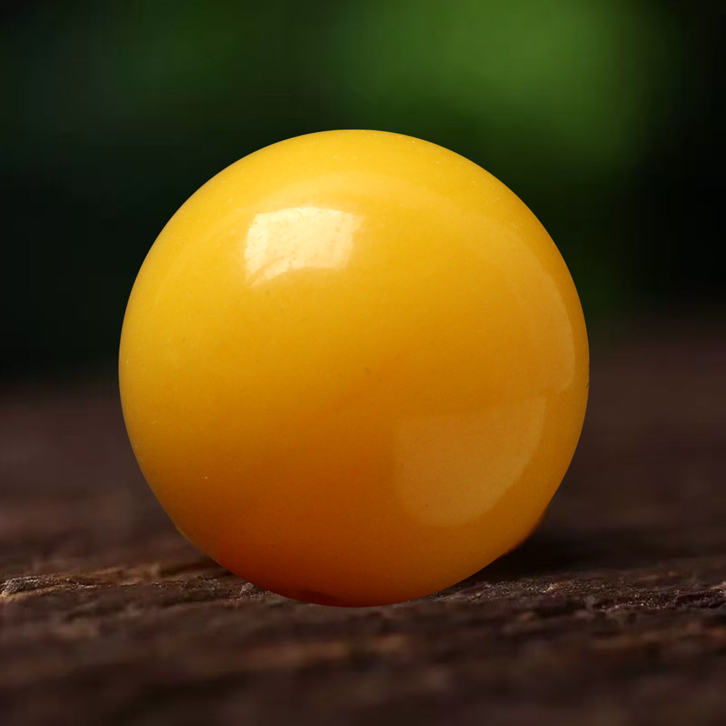 二代蜜蜡单珠圆珠鸡油黄飘花老蜡单颗手串珠子文玩树脂配饰配珠