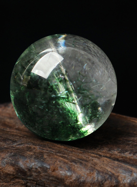 绿色水晶幽灵爆花晶散珠水晶半成品饰品项链手链珠子diy手工串珠