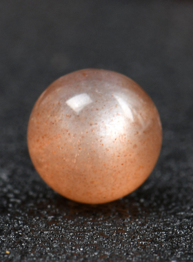 6A级太阳石散珠橙色月光石圆珠diy手工串珠水晶材料手链