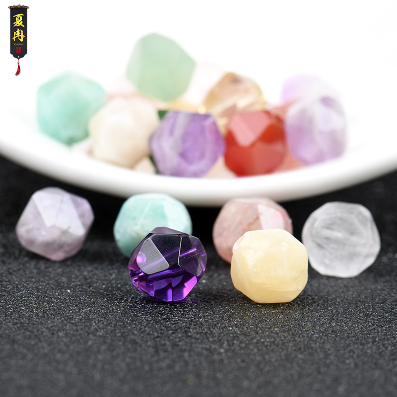 diy水晶钻石刻面半成品手串散珠