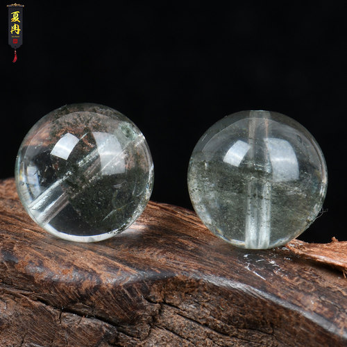 绿幽灵半成品招财水晶手串散珠