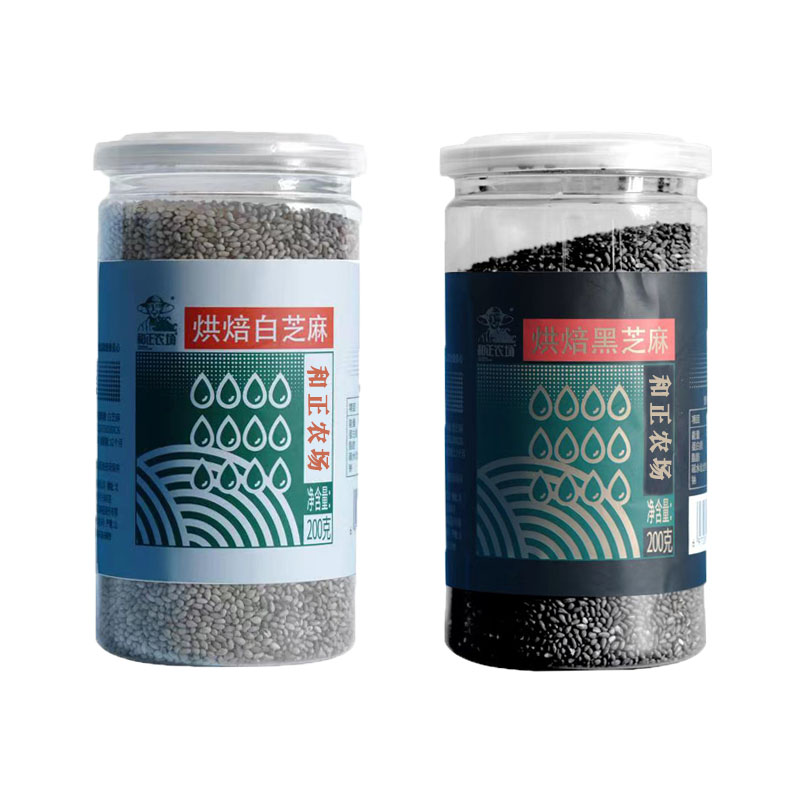 和正农场白芝麻组合200g/罐