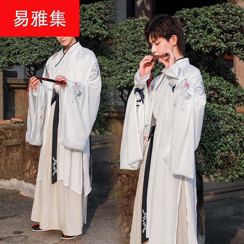 龙跃4xl大码胖子汉服男装中风古装武侠学生日常表演服