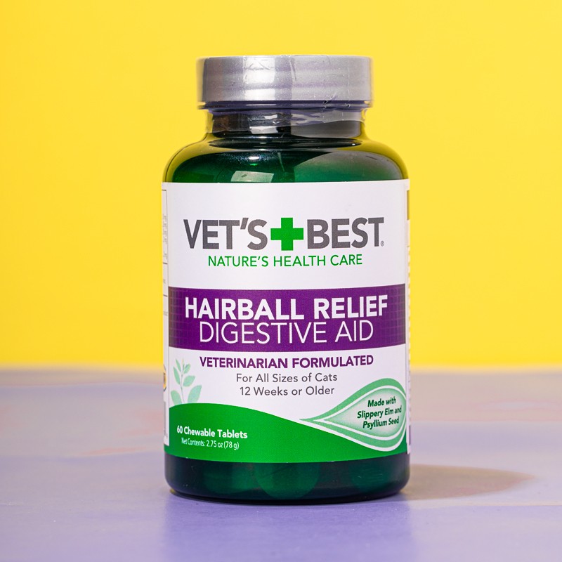 美国VetsBest绿十字猫草化毛片去毛球泌尿纤维调理肠胃助消化