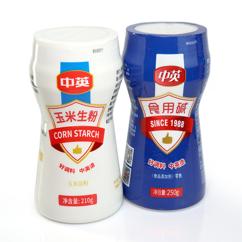 中英玉米淀粉生粉食用淀粉勾芡家用商用烘焙原料嫩肉烹饪勾芡210g