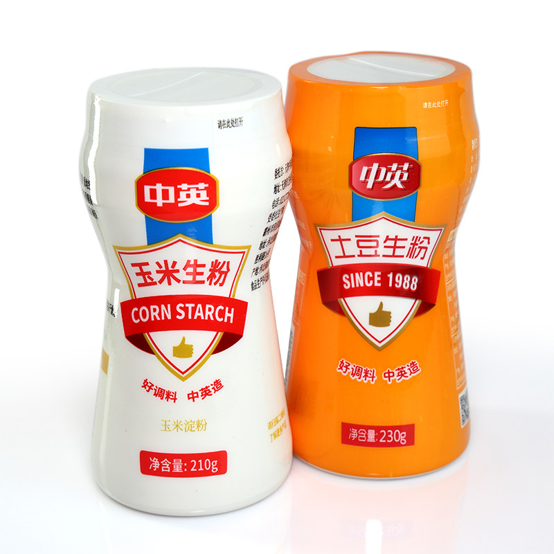 中英玉米淀粉生粉食用淀粉勾芡家用商用烘焙原料嫩肉烹饪勾芡210g