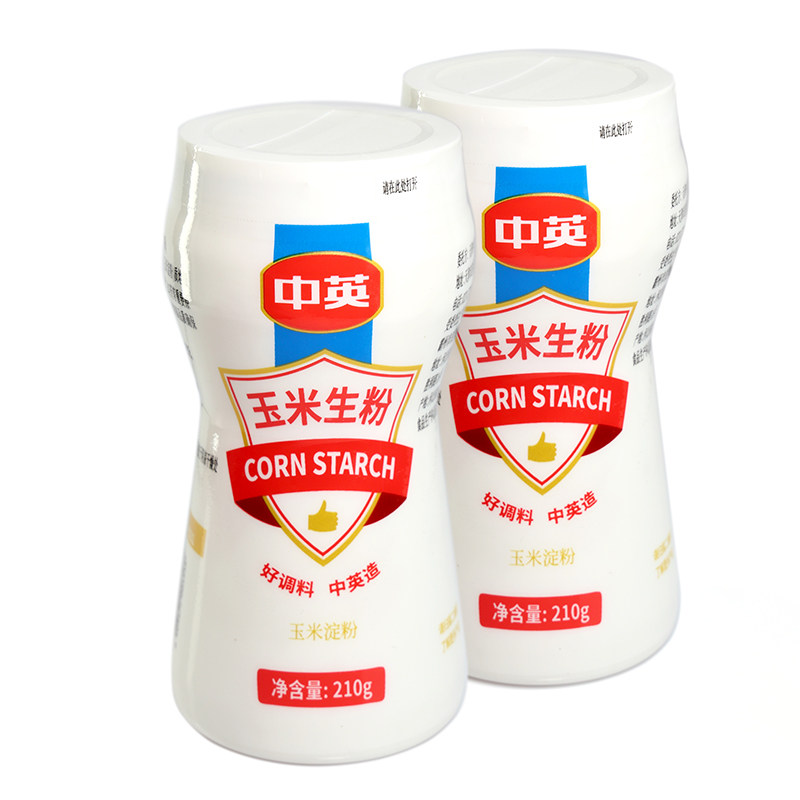 中英玉米淀粉生粉食用淀粉勾芡家用商用烘焙原料嫩肉烹饪勾芡210g