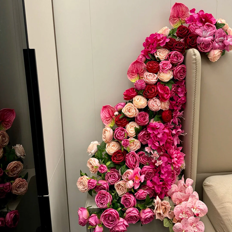 假花仿真花摆设婚房氛围感布置套装女方卧室床头结婚摆件场景装饰