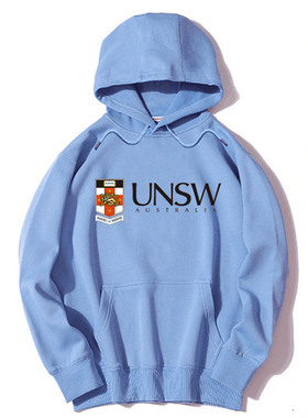 UNSW澳大利亚新南威尔士大学校服套头连帽卫衣春秋冬季加绒和薄款