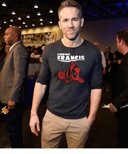 Finding Francis死侍Deadpool瑞安雷诺兹同款男女纯棉T恤短袖圆领