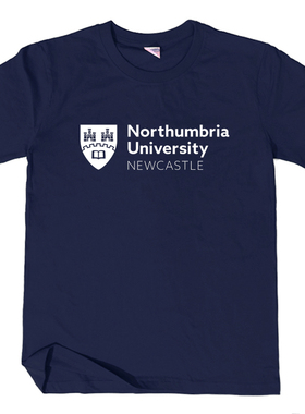 Northumbria 诺森比亚大学纪念品T恤纯棉短袖学生夏季校服文化衫