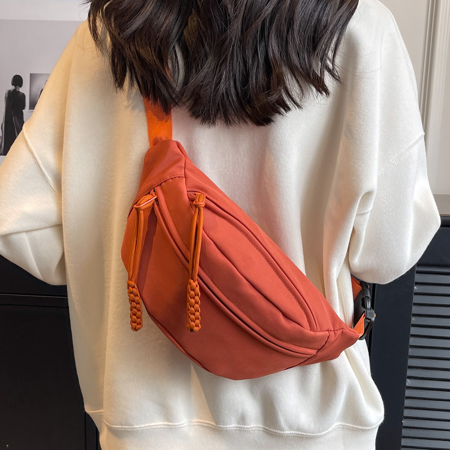 斜挎包包女式2025新款小众百搭胸包夏天休闲运动腰包大容量单肩包,箱包皮具/热销女包/男包,通用款女包,淘宝优惠券,粉丝福利购,淘宝优惠卷