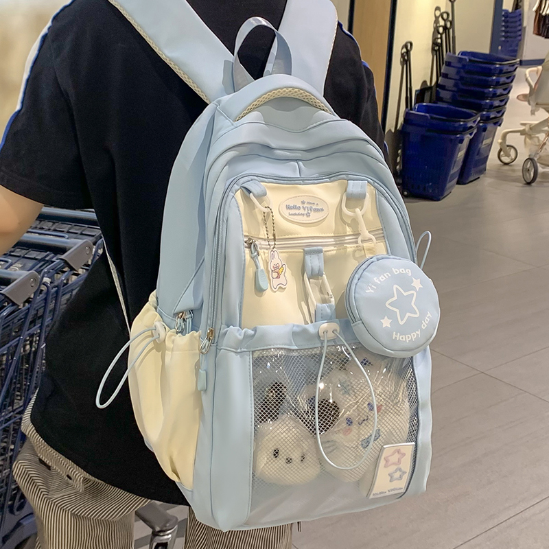 双肩背包痛包女生大容量可爱学生