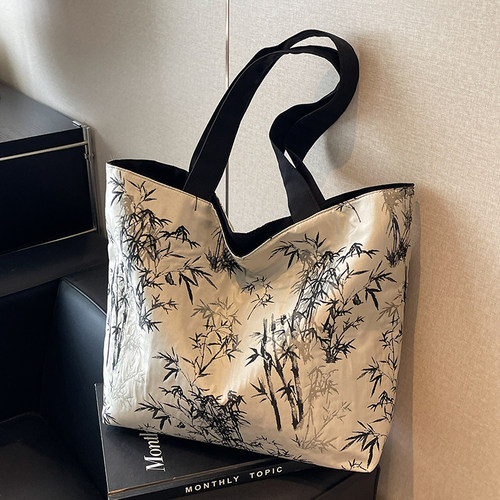 国风刺绣托特包新中式大容量通勤