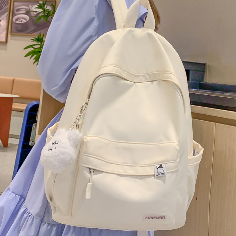 书包女大学生简约大容量双肩包高颜值小学生初中生高中日系背包男