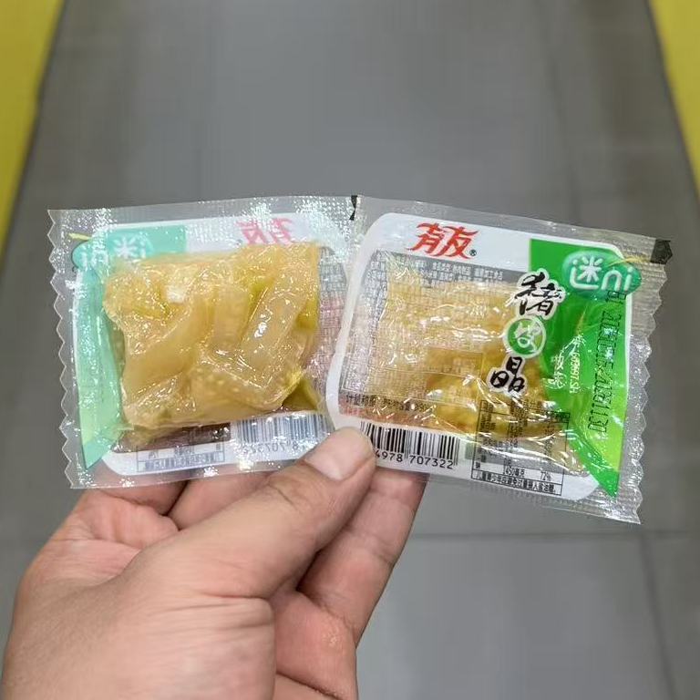 有友山椒味迷你猪皮晶下酒解馋