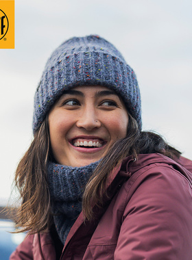 Buff秋冬款针织套装保暖帽瓜皮帽运动户外抓绒防寒围脖滑雪防风厚