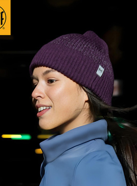 Buff美利奴羊毛针织帽子秋冬保暖吸汗透气反光户外运动防寒护耳薄