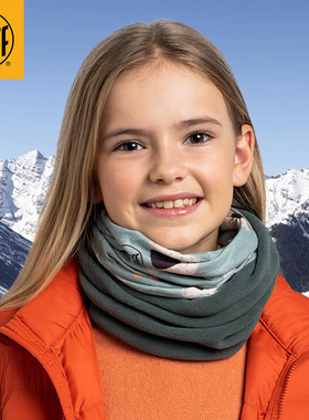 Buff儿童抓绒头巾滑雪面罩户外运动围脖男女防风护脸保暖透气速干