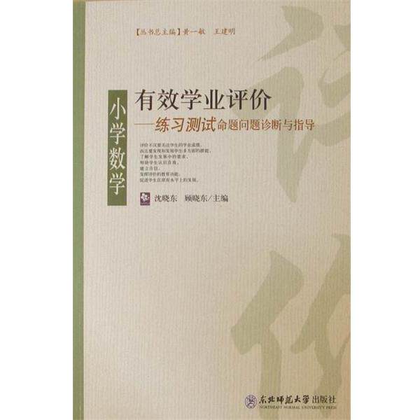 【正版书】 有效学业评价-小学数学练习测试命题问题诊断与指导 沈晓东 主编,顾晓东 主编 东北师范大学出版社